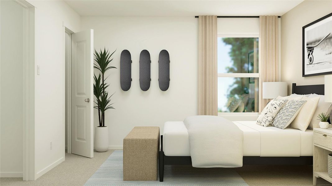 Furnished interior view inside a new home in Meadowlark Preserve: Lonestar Collection, Pflugerville (Image 14).