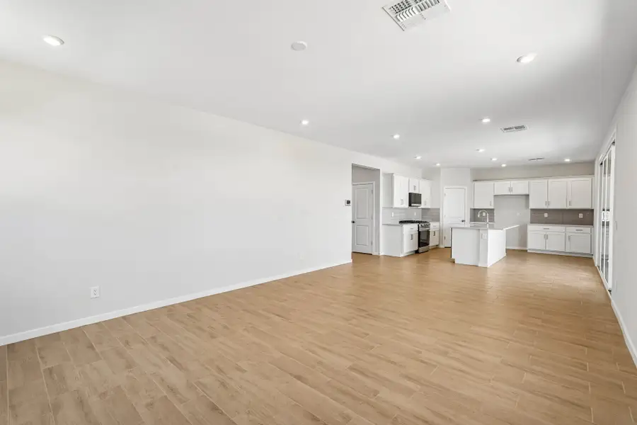 A large empty kitchen.