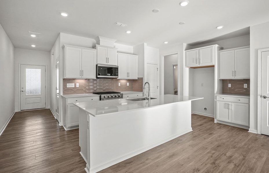 Furnished interior view inside a new home in Galloway Towns, Charlotte (Image 5). Furnished interior view inside a new home in Galloway Towns, Charlotte (Image 5).