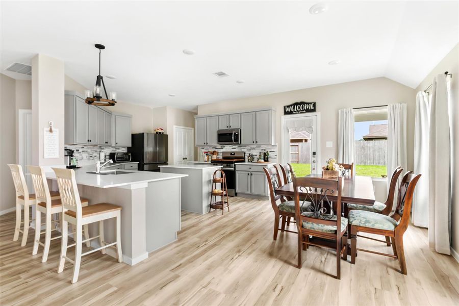 Furnished interior view inside a new home in Pinewood at Grand Texas, New Caney (Image 10).