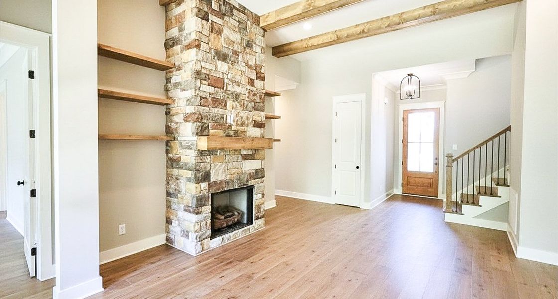 Spacious, unfurnished interior of a new home in Creekside, Cleveland (Image 19). Spacious, unfurnished interior of a new home in Creekside, Cleveland (Image 19).