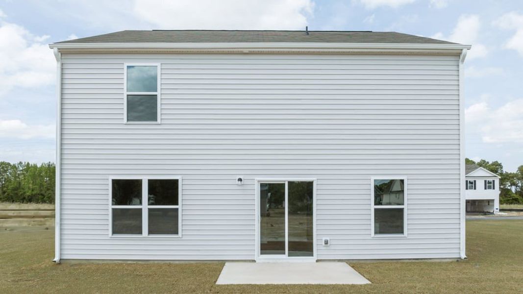 Exterior details and patio area of a home in Blair Ridge, La Grange (Image 4). Exterior details and patio area of a home in Blair Ridge, La Grange (Image 4).