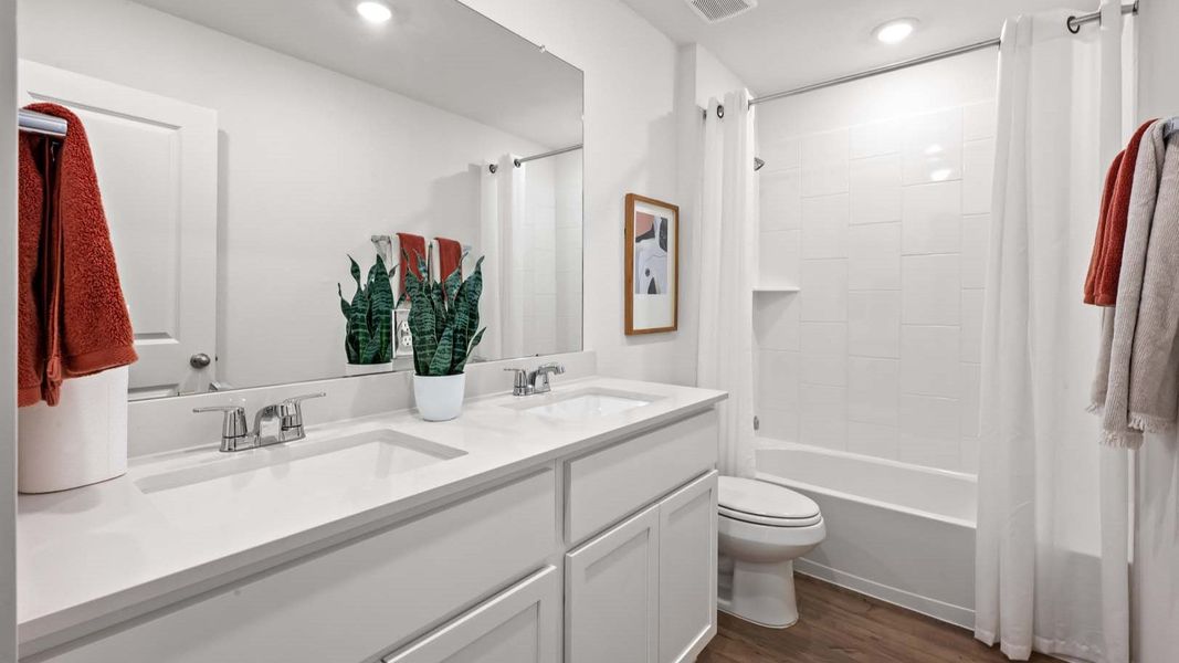 Furnished interior view inside a new home in Evergreen, Rosenberg (Image 23).