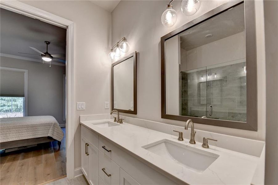 Furnished interior view inside a new home in , Canton (Image 42).