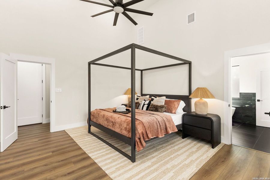 Furnished interior view inside a new home in , New Braunfels (Image 34).