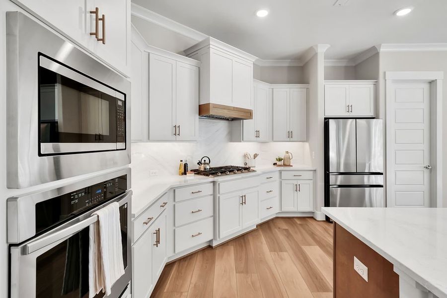 Furnished interior view inside a new home in The Bluffs On the Cape Fear, Leland (Image 13).