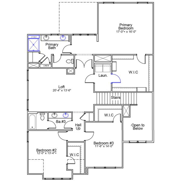 2D floor plan layout of this home in Hanes Lake, Winston-Salem, NC (Image 4).