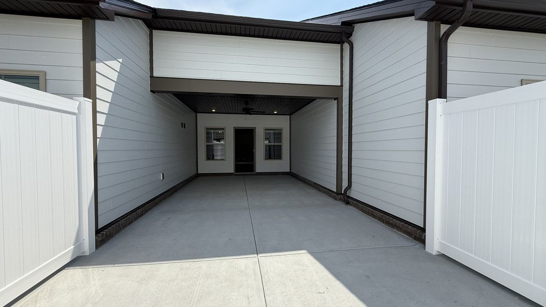Exterior details and patio area of a home in Veterans Cove, Murfreesboro (Image 3).