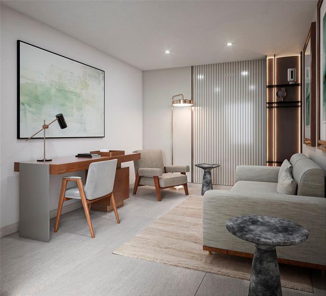 Furnished interior view inside a new home in , Tampa (Image 10).