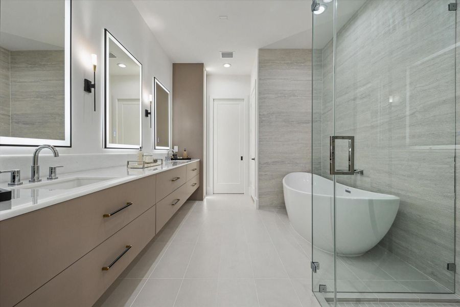 Furnished interior view inside a new home in , Houston (Image 10).