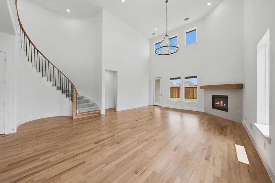 Spacious, unfurnished interior of a new home in Estates at Rockhill, Frisco (Image 24).