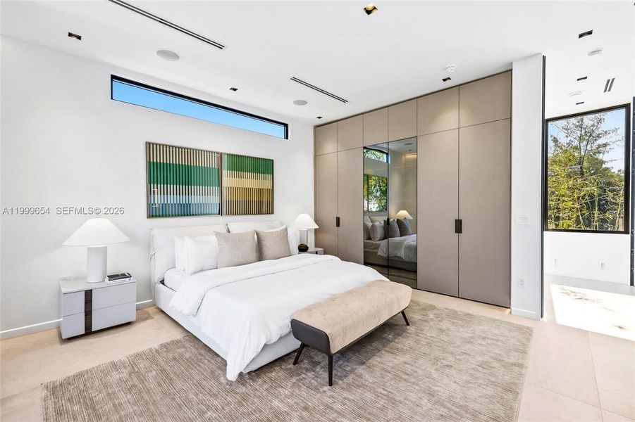 Furnished interior view inside a new home in , Miami Beach (Image 15). Furnished interior view inside a new home in , Miami Beach (Image 15).