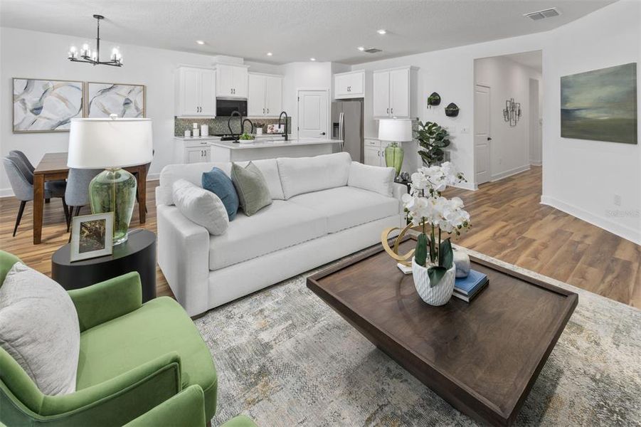 Furnished interior view inside a new home in Rainwood, Groveland (Image 13).