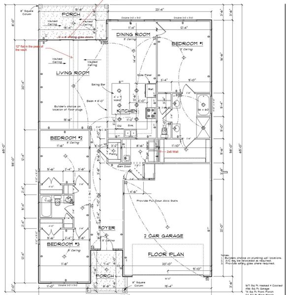 2D floor plan layout of this home in , Moncks Corner, SC (Image 3).