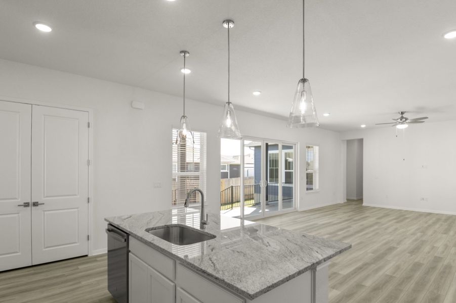 Furnished interior view inside a new home in Easton Park, Austin (Image 6).