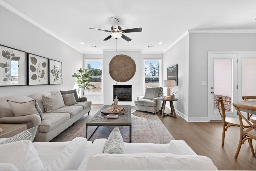 Furnished interior view inside a new home in , Suwanee (Image 7).