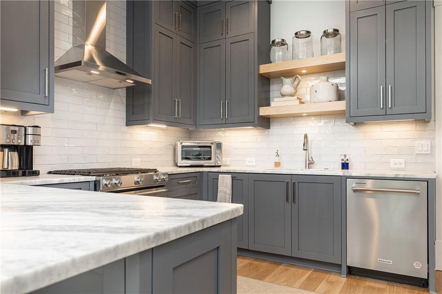 Furnished interior view inside a new home in , Marietta (Image 58).