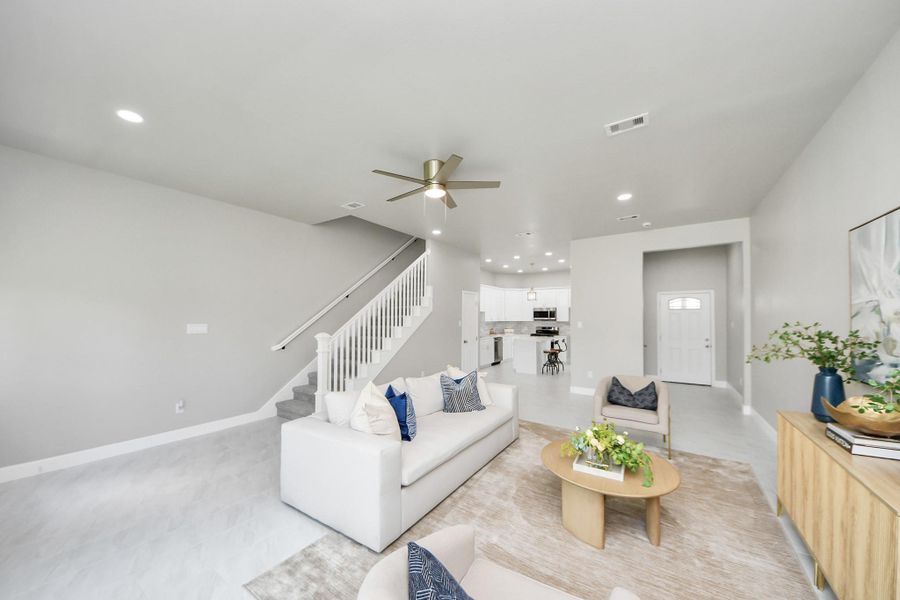 Furnished interior view inside a new home in , Houston (Image 15).