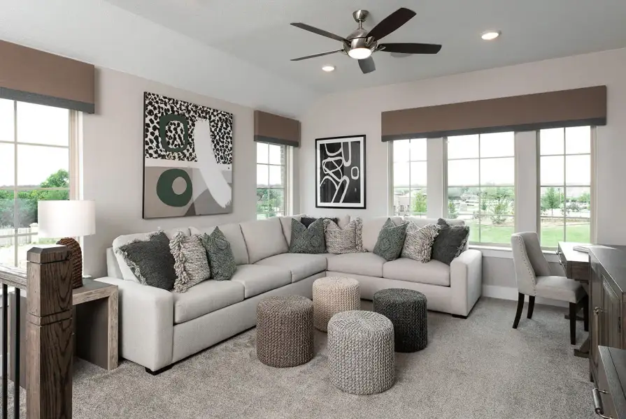 Representative furnished interior of a home built from the Ivy by Tri Pointe Homes in View at the Reserve, Mansfield (Image 9).