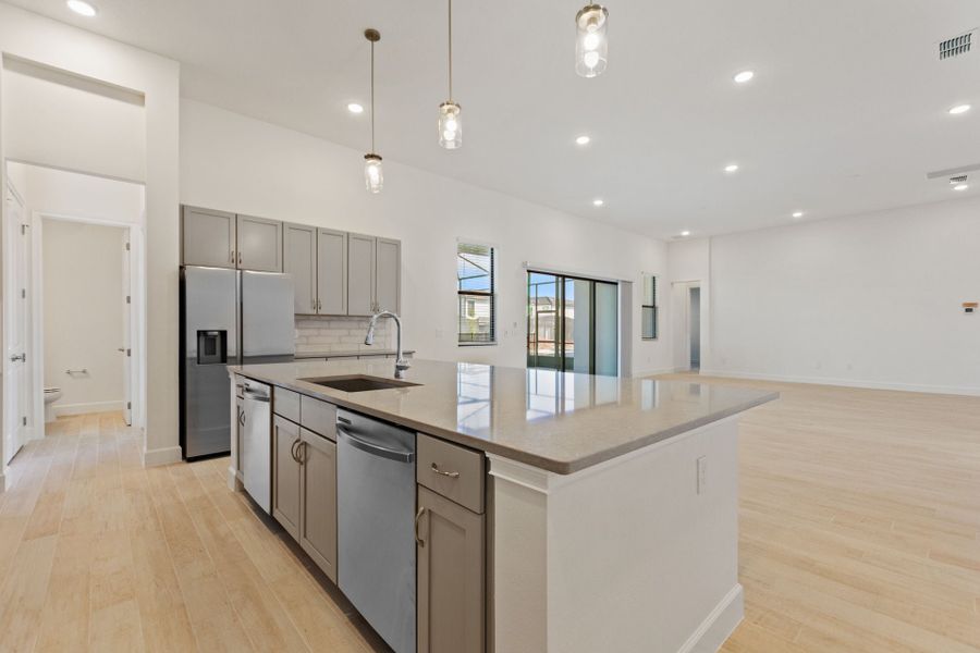 Representative furnished interior of a home built from the Oceanside by Park Square Residential in Paradiso Grande, Orlando (Image 7).