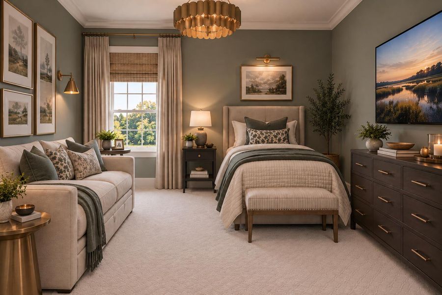 Furnished interior view inside a new home in , Edisto Island (Image 6).