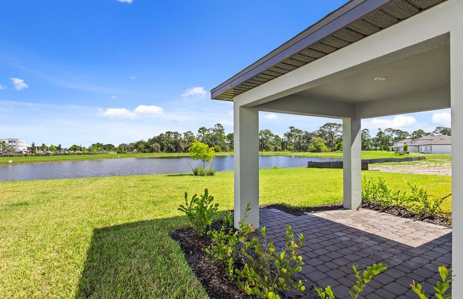 Exterior details and patio area of a home in Whispering Lakes, Lehigh Acres (Image 3). Exterior details and patio area of a home in Whispering Lakes, Lehigh Acres (Image 3).