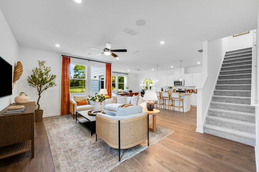 Furnished interior view inside a new home in Heritage River, Euharlee (Image 9).