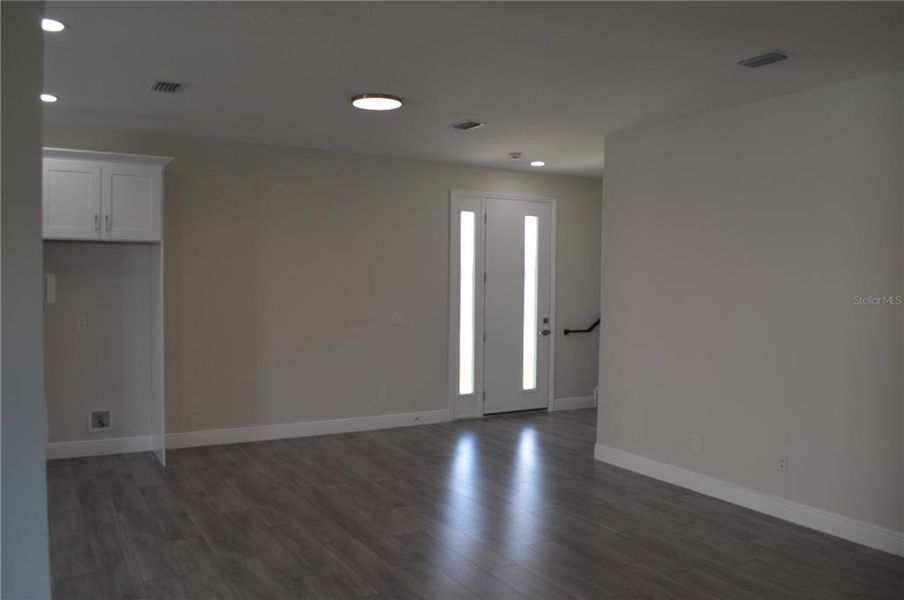 Downstairs living area