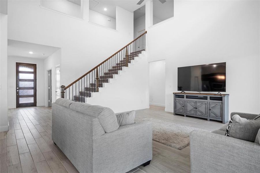 Furnished interior view inside a new home in Fox Hollow, Forney (Image 10).