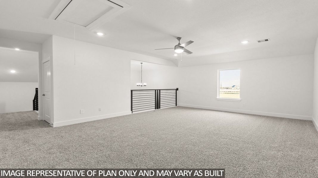 Representative unfurnished interior of a home built from the E60E by D.R. Horton in Riverside Estates, Mont Belvieu (Image 15).