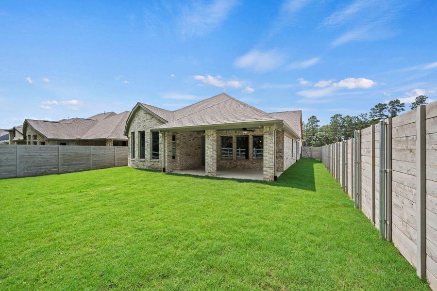 Exterior details and patio area of a home in Two Step Farm, Montgomery (Image 3).