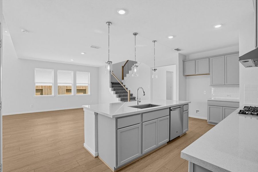 Furnished interior view inside a new home in Avalon at Cypress, Cypress (Image 8).