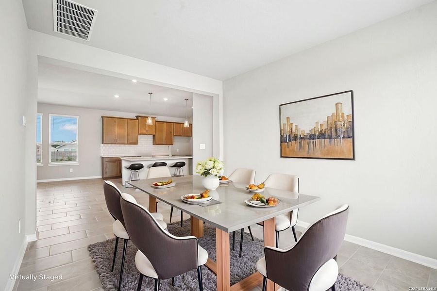 Furnished interior view inside a new home in Kallison Ranch, San Antonio (Image 10).