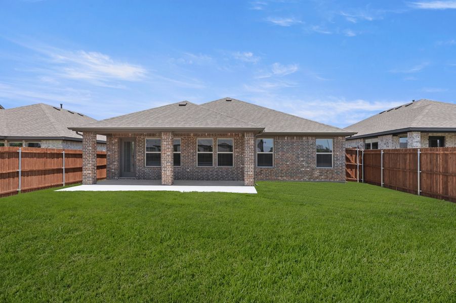 Front exterior of a new home in Northspur, Terrell, TX, highlighting curb appeal (Image 27).