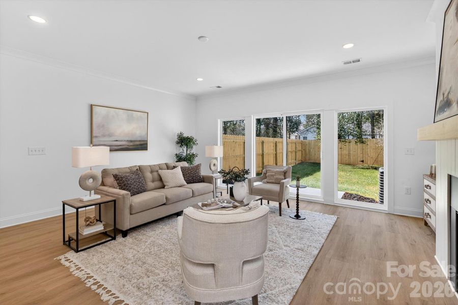 Furnished interior view inside a new home in , Charlotte (Image 10).