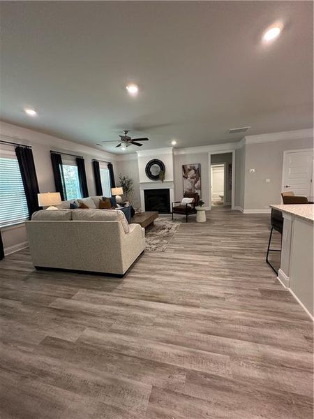Furnished interior view inside a new home in Mirror Lake at South Harbour, Villa Rica (Image 23).