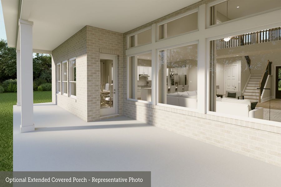 Representative exterior details of a home built from the The Denali by David Weekley Homes in The Woodlands Hills 70’, Willis (Image 3). Representative exterior details of a home built from the The Denali by David Weekley Homes in The Woodlands Hills 70’, Willis (Image 3).