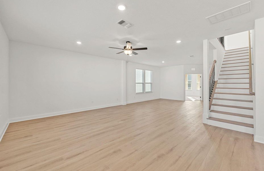 Spacious, unfurnished interior of a new home in Patterson Ranch, Georgetown (Image 25). Spacious, unfurnished interior of a new home in Patterson Ranch, Georgetown (Image 25).