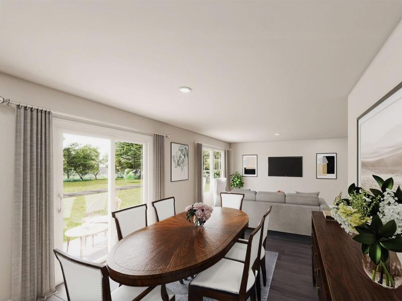 Furnished interior view inside a new home in Santa Fe, Cleveland (Image 10).