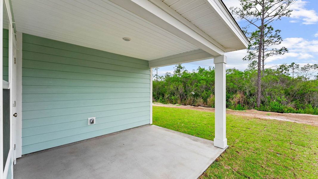 Exterior details and patio area of a home in Palmetto Bluff, Port Saint Joe (Image 4).