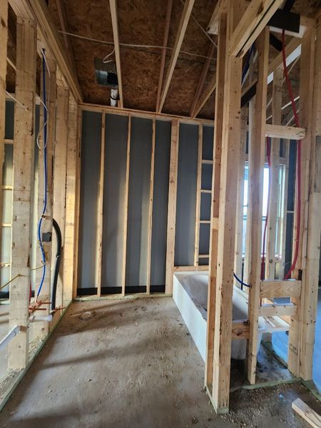 In-progress construction of a new home in Rocky Top, Krum, TX (Image 9).