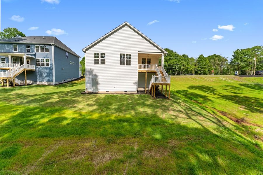 Exterior details and patio area of a home in Timberland Grove, Anderson (Image 22).