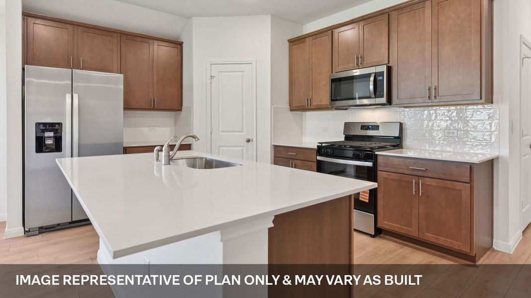 Representative furnished interior of a home built from the The Lakeway by D.R. Horton in Carillon, Manor (Image 5).