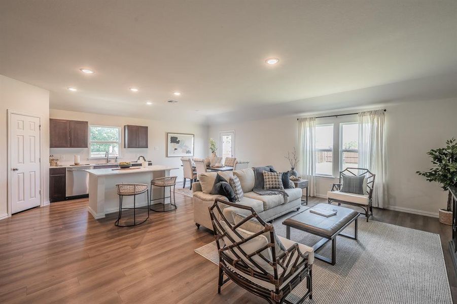 Furnished interior view inside a new home in Craftsman’s Corner, Cleburne (Image 32).