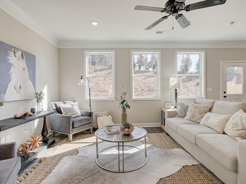 Furnished interior view inside a new home in Wilkins Walk, Mableton (Image 4).