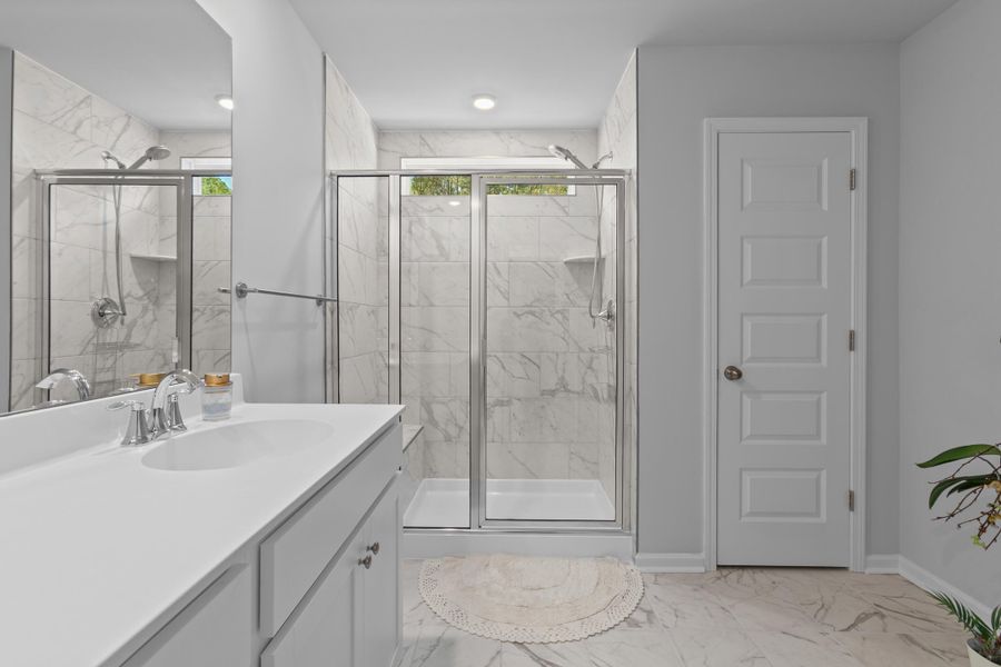 Furnished interior view inside a new home in Sweetgrass at Summers Corner, Summerville (Image 27).