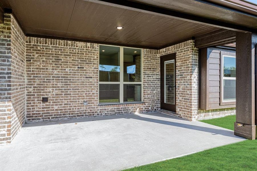 Exterior details and patio area of a home in Bear Creek Classic 60, Lavon (Image 24). Exterior details and patio area of a home in Bear Creek Classic 60, Lavon (Image 24).