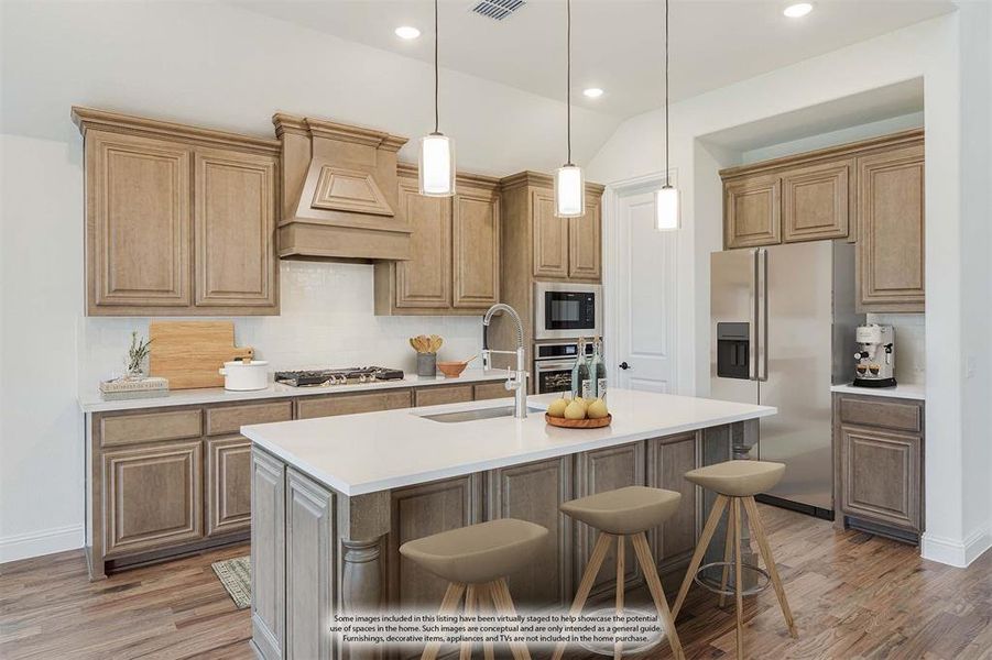 Furnished interior view inside a new home in Wildflower Ranch 60-65, Fort Worth (Image 12). Furnished interior view inside a new home in Wildflower Ranch 60-65, Fort Worth (Image 12).