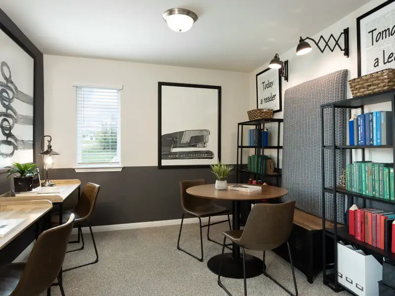 Furnished interior view inside a new home in Riverbend at Double Eagle - Reserve Collection, Cedar Creek (Image 9).