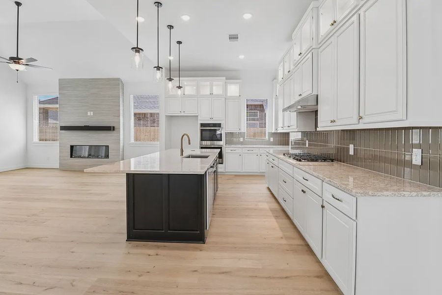 Furnished interior view inside a new home in Parkside on the River, Georgetown (Image 5).